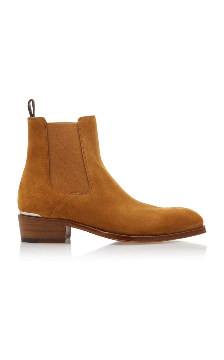 Alexander Mcqueen Suede Chelsea Boot