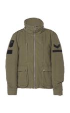 Amiri Military Leather-trimmed Gabardine Jacket