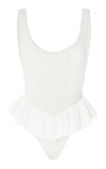 Hunza G Denise Ruffle One Piece Swimsuit
