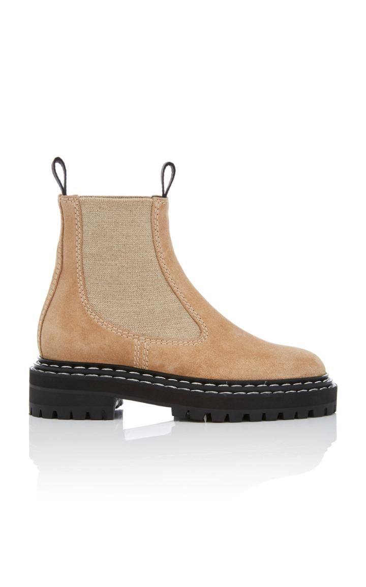 Proenza Schouler Suede Chelsea Boots