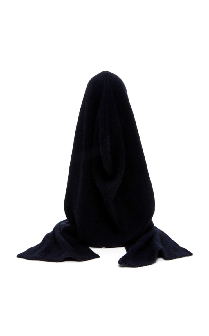 The Elder Statesman M'o Exclusive Plaited Hooded Scarf