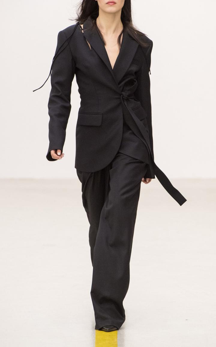 Matriel Cut Out Wool Blazer