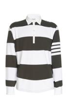 Thom Browne Striped Cotton Rugby Shirt