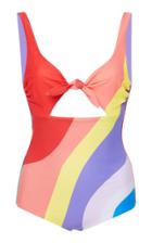 Mara Hoffman Adeline Cut Out Bow One Piece Swimsuit