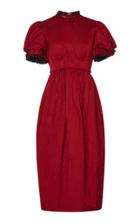 Brock Collection Petronilla Satin Short Sleeved Dress