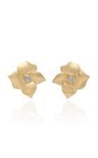 Sorellina 18k Yellow Gold Floral Stud Earrings