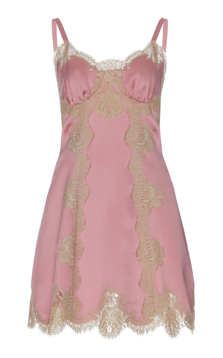Dolce & Gabbana Satin Sleeveless Mini Dress
