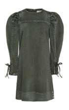 Ulla Johnson Manon Puffed-sleeve Cotton-blend Dress