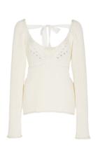 Moda Operandi Jonathan Simkhai Gabriella Ribbed Open-knit Sweater Size: S