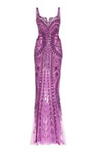 Zuhair Murad Square Neck Sequined Dress
