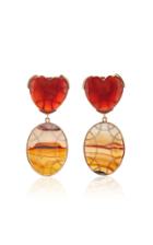 Moda Operandi Guita M Landcape Agate Earrings