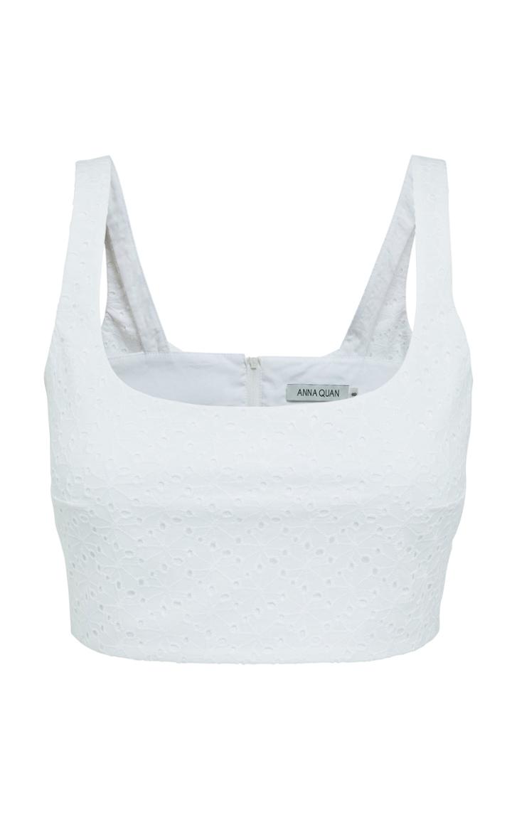 Moda Operandi Anna Quan Addy Cotton Cropped Top