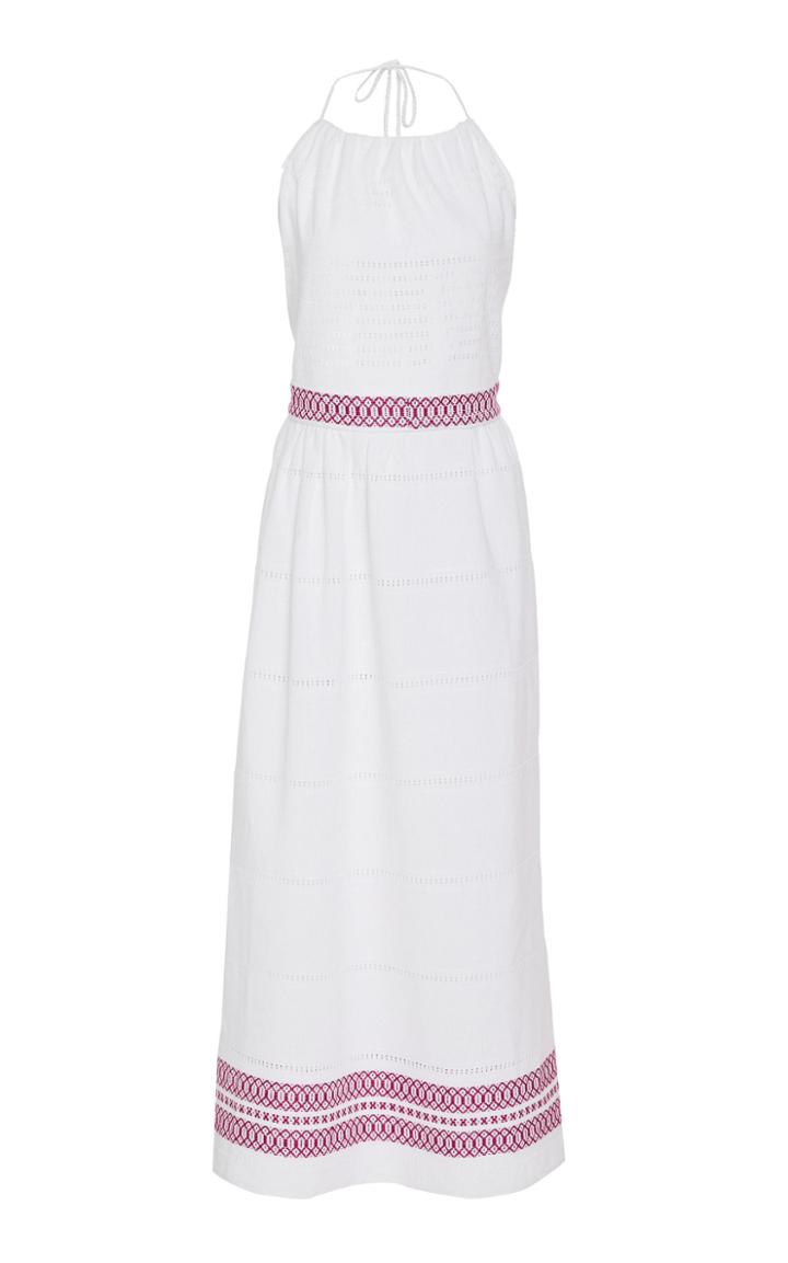 Jaline Andrea Handwoven Cotton Midi Dress