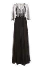 Zuhair Murad Embellished Cape Gown
