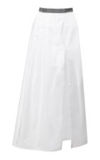 Christopher Kane Sequin Waist Cotton Midi Skirt
