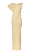 Moda Operandi Bevza Asymmetric Ribbed-knit Maxi Dress
