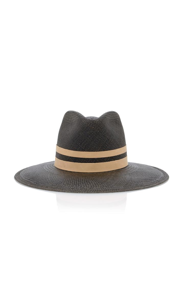 Janessa Leone Elle Panama Straw Fedora