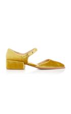 Gabriela Hearst Riley Velvet Flat