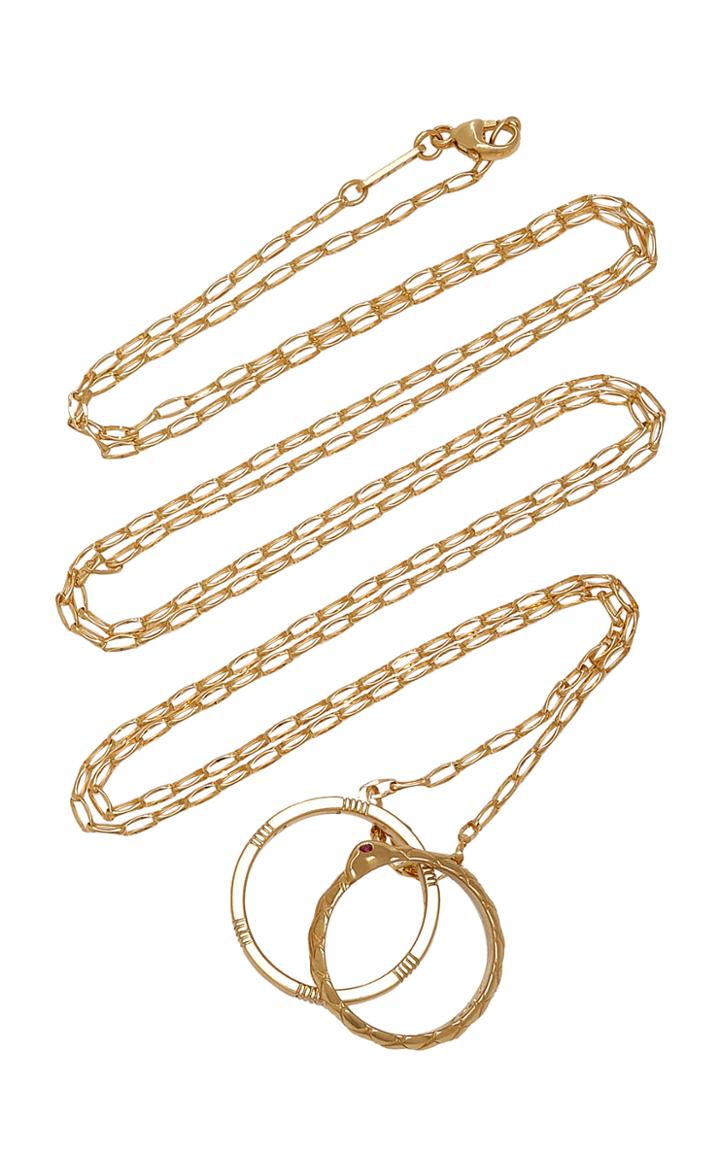 Moda Operandi Monica Rich Kosann 18k Yellow Gold Go For It Poesy Ring Necklace
