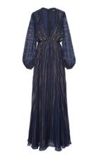J. Mendel Striped Silk-blend Gown