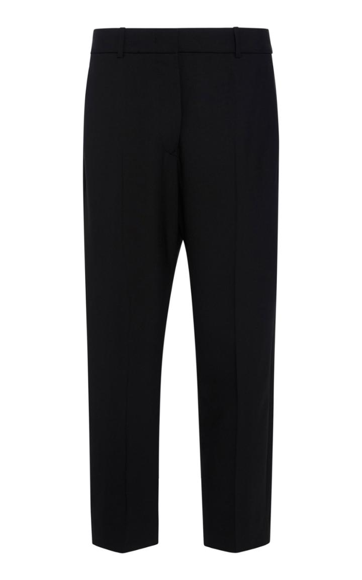 Jil Sander Donald Cropped Wool-crepe Straight-leg Pants