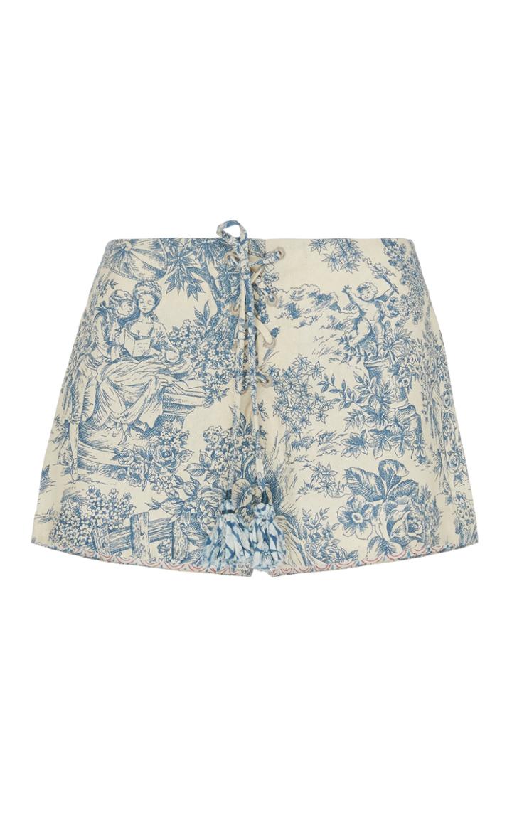 Moda Operandi Alix Of Bohemia Juno Lace-up Toile Shorts Size: S