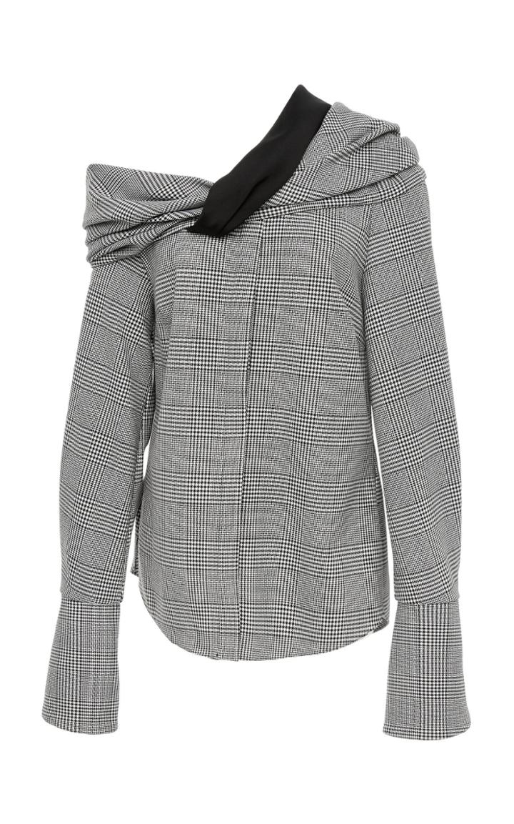Hellessy Calla Twisted Drape Blouse