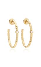 Maria Canale 18k Gold And Diamond Hoops