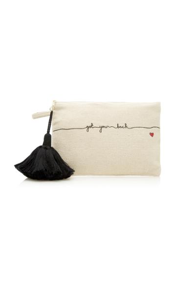 Rae Feather Ouoted Canvas Pouch
