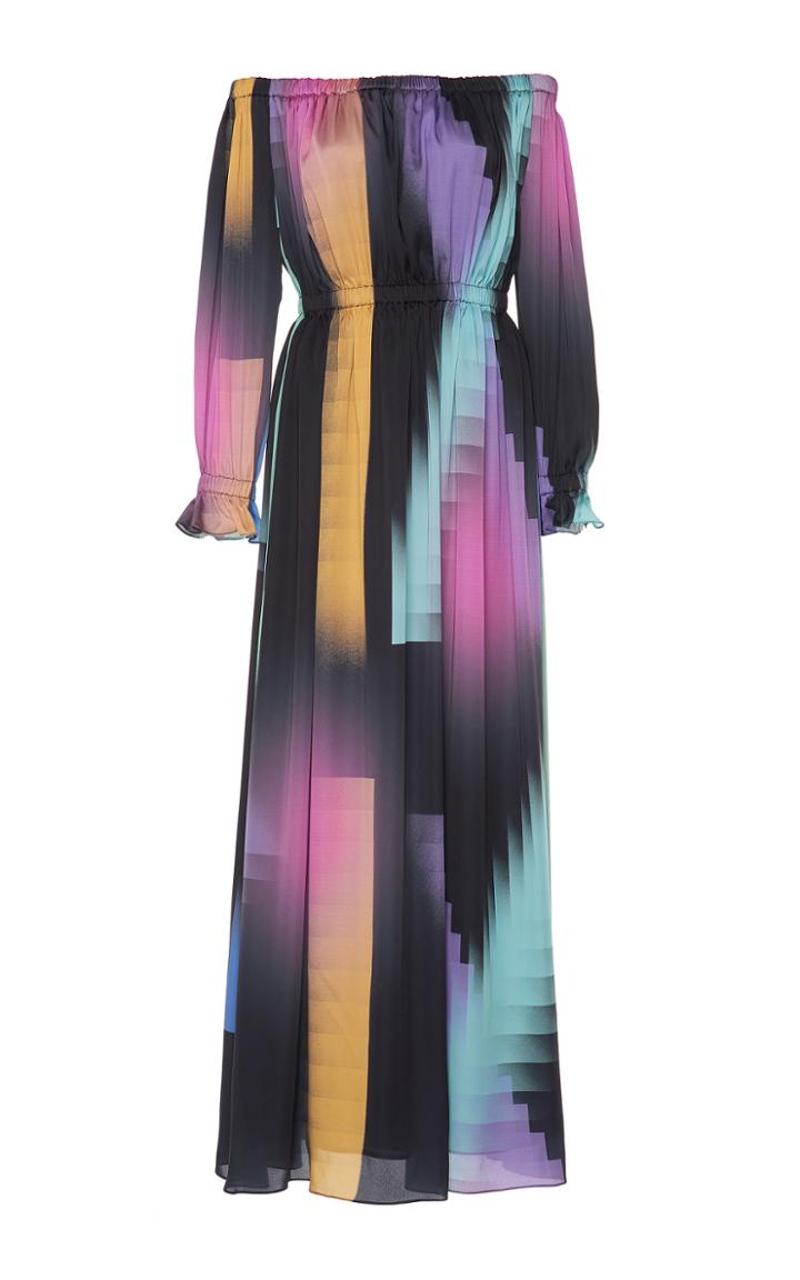 Sandra Mansour Pasiphae Off The Shoulder Maxi Dress