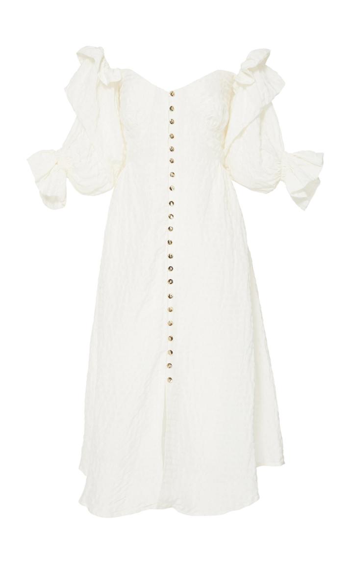 Cult Gaia Simona Off-the-shoulder Midi Dress