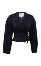 Moda Operandi Baum Und Pferdgarten Mianne V-neck Wrap Ribbon Top Size: 34