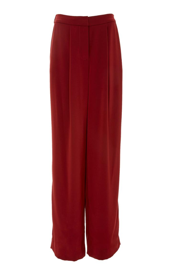 Co Stretch Crepe Straight-leg Pants