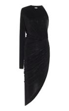 Moda Operandi Alexandre Vauthier Asymmetric One-sleeve Glittered Crepe Dress Size: 3