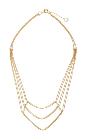 Qayten X.f. Triple Yellow Gold Necklace