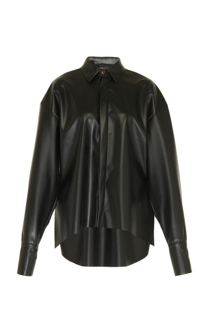 A.w.a.k.e. Business Woman Leather Shirt