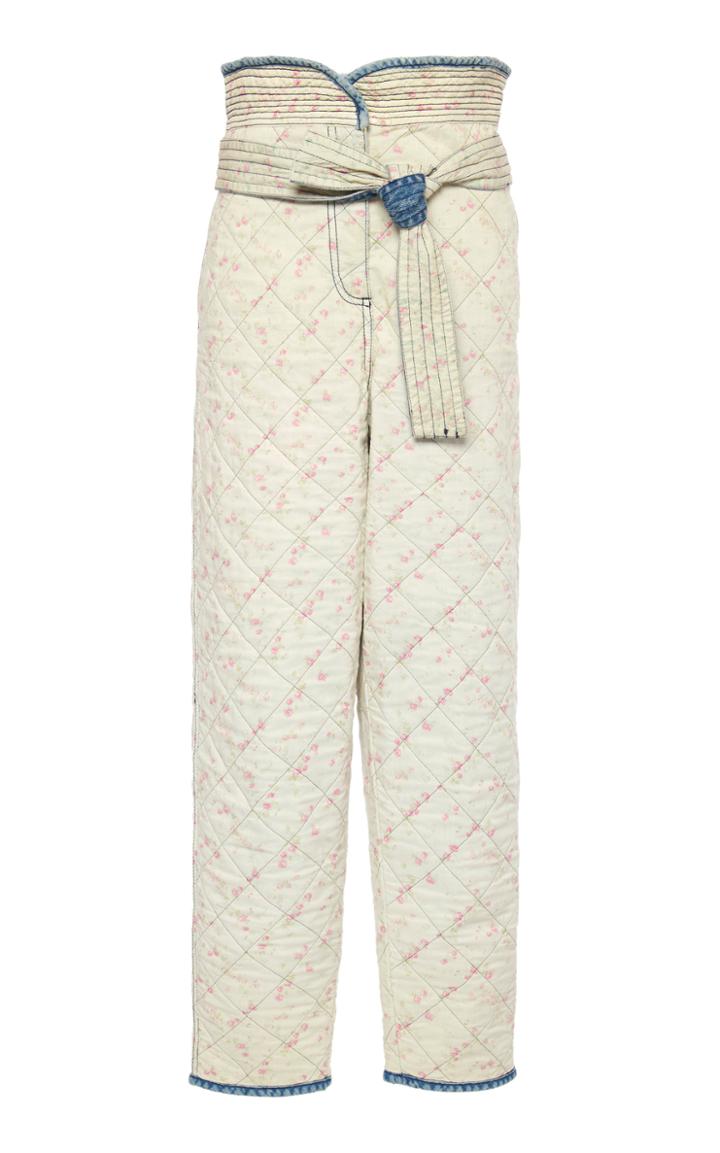 Moda Operandi Philosophy Di Lorenzo Serafini High-rise Quilted Cotton Pants