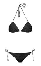 Oseree Lumire Stretch-lurex Bikini Set