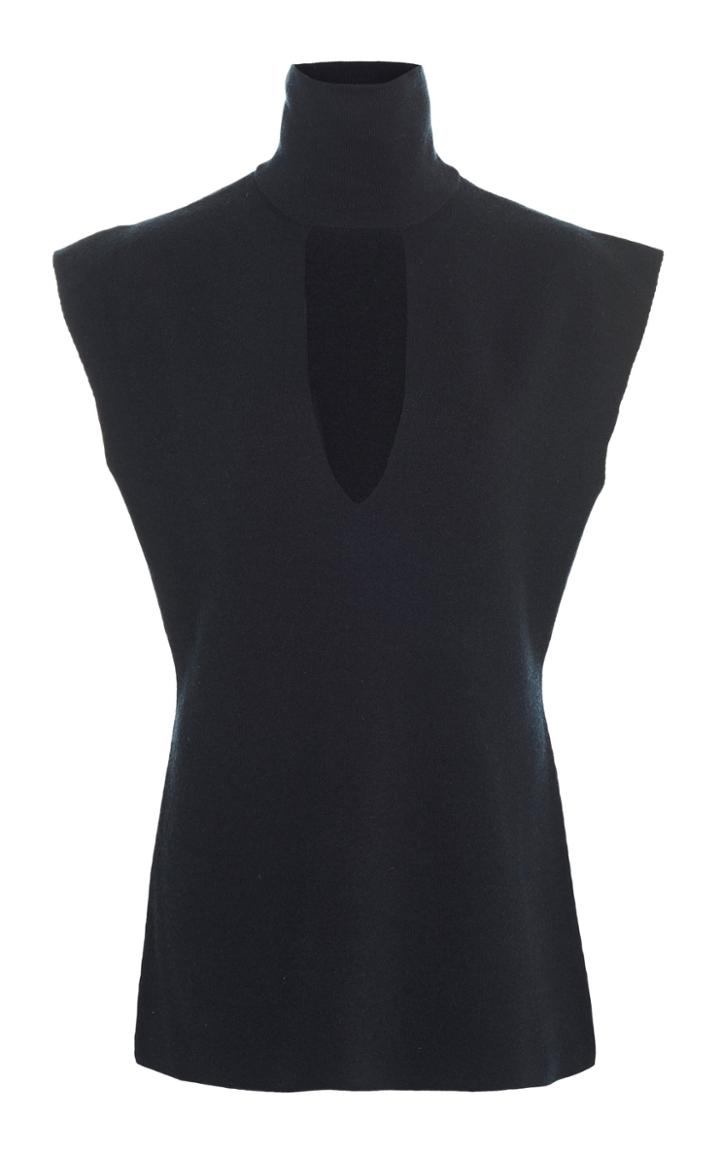 Derek Lam Cutout Silk-cashmere Shirt