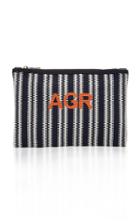 Rae Feather M'onogrammable Jacquard Cotton Clutch
