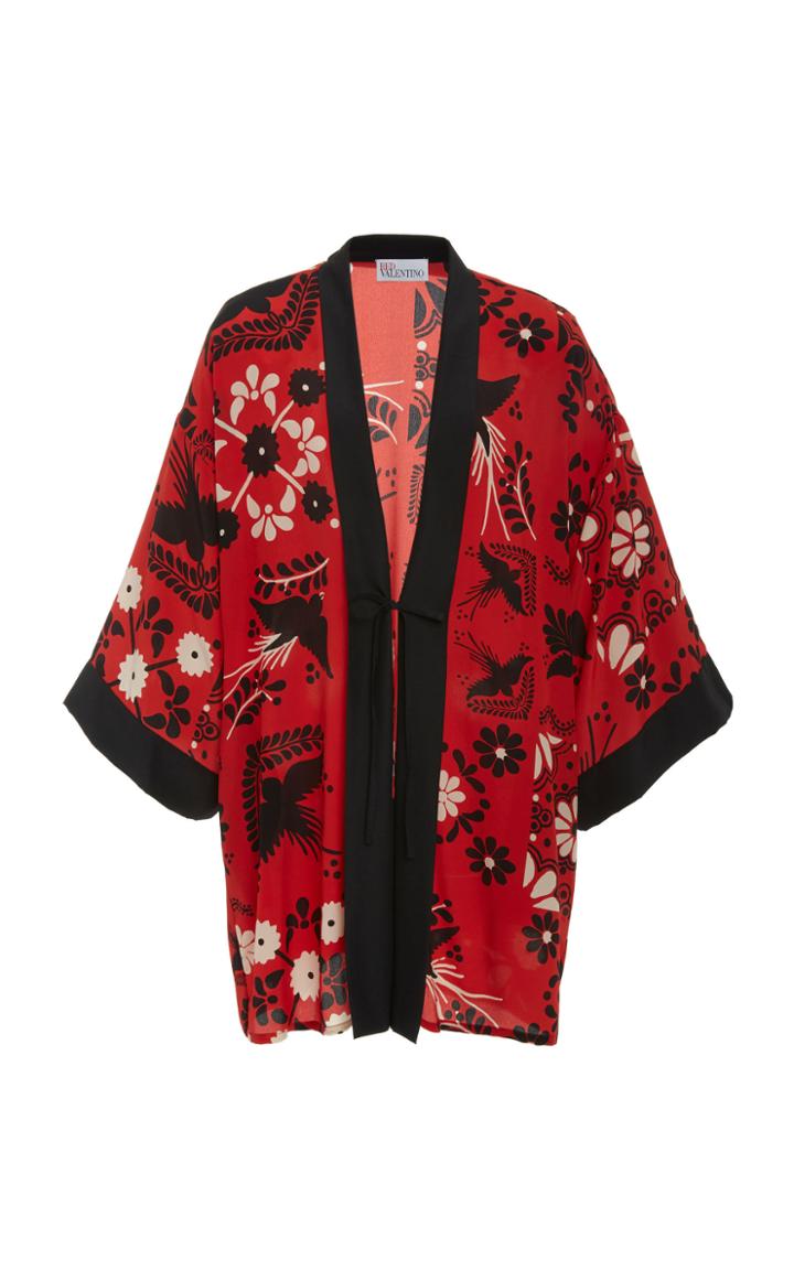Red Valentino Printed Silk Jacket