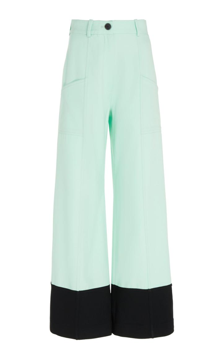Racil Roy Virgin Wool Cropped Flared Trousers