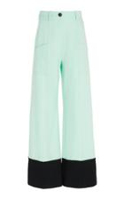 Racil Roy Virgin Wool Cropped Flared Trousers