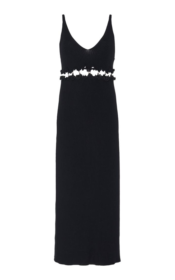 Moda Operandi Peet Dullaert Cutout Pearl-detailed Ribbed-knit Dress Size: 34
