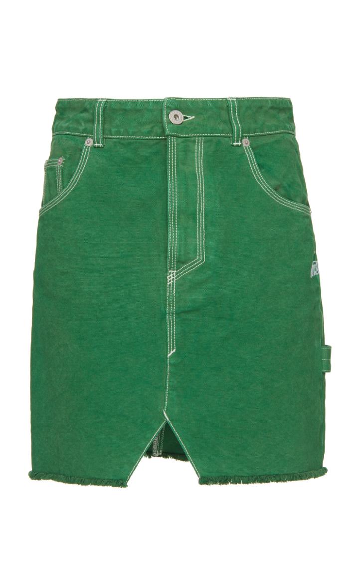 Heron Preston Cotton Workwear Denim Skirt