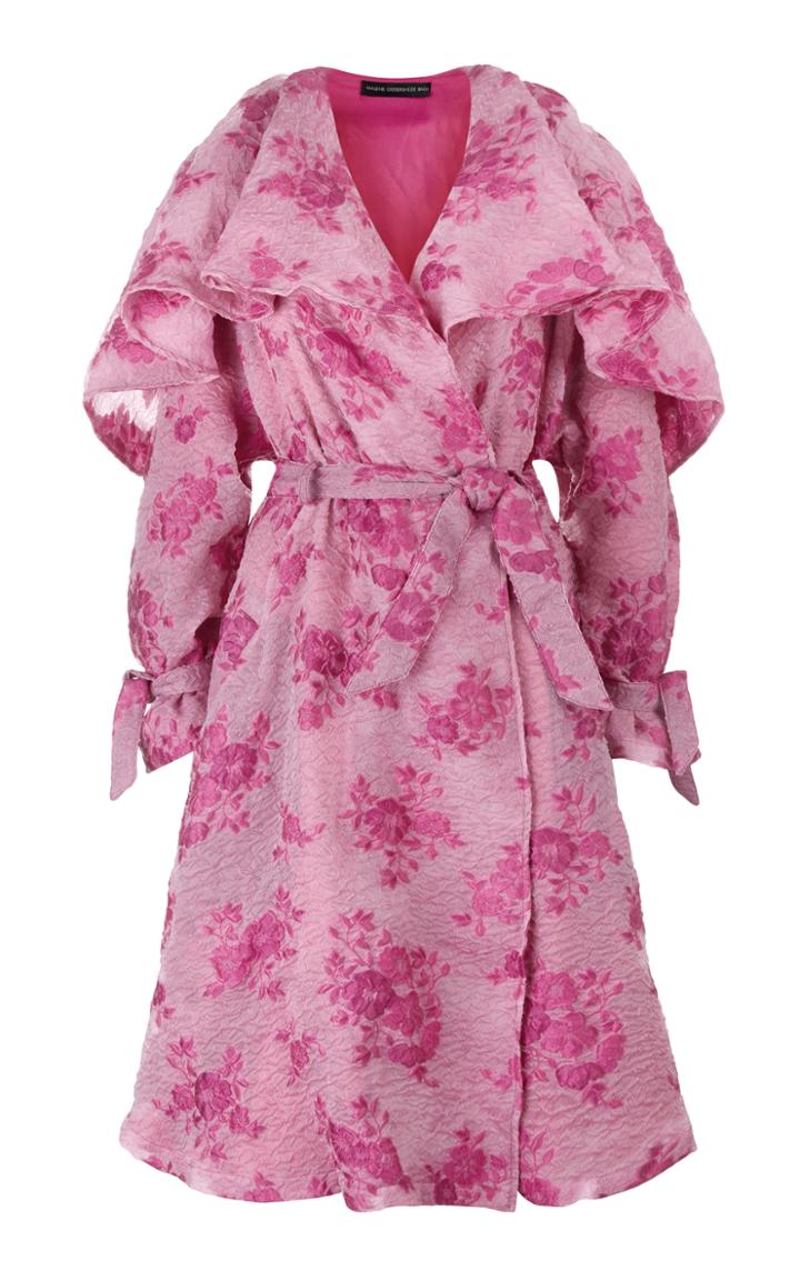 Malene Oddershede Bach Azalea Floral Trench Coat