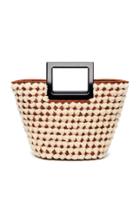 Marina Raphael Riviera Mini Shearling Detailed Leather Bag