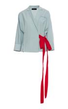 Anna October Oversized Contrast Tie Jacket
