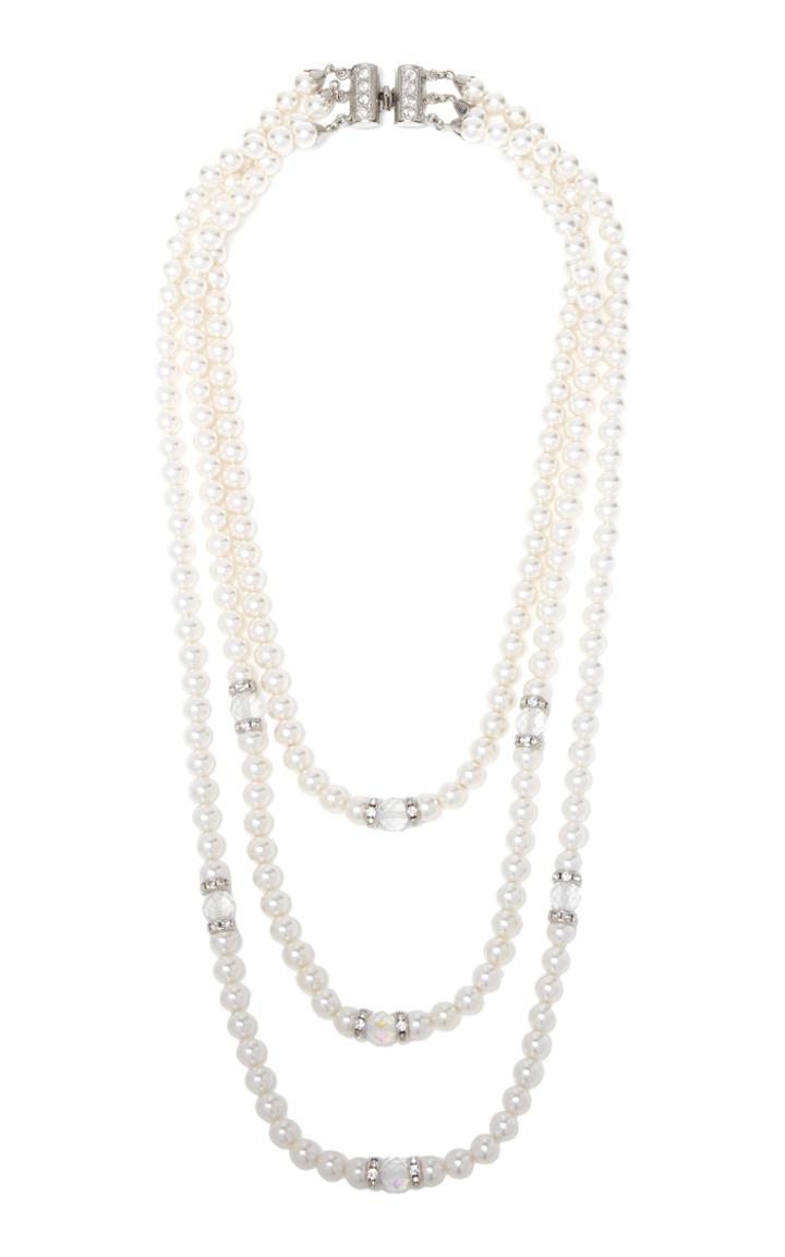 Moda Operandi Alessandra Rich Glass Pearl Necklace