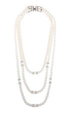 Moda Operandi Alessandra Rich Glass Pearl Necklace